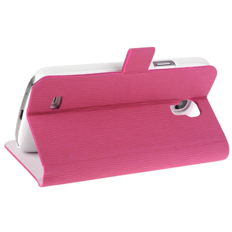 Toothpick Texture Horizontal Flip Leather Case with Call Display ID & Holder for Galaxy S IV mini / i9190