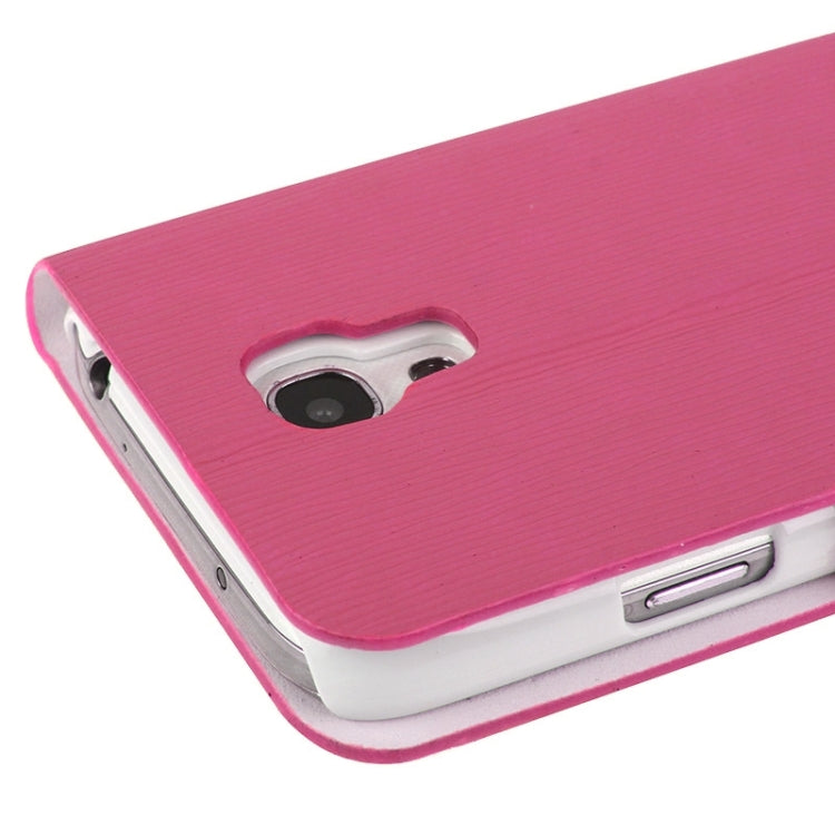 Toothpick Texture Horizontal Flip Leather Case with Call Display ID & Holder for Galaxy S IV mini / i9190