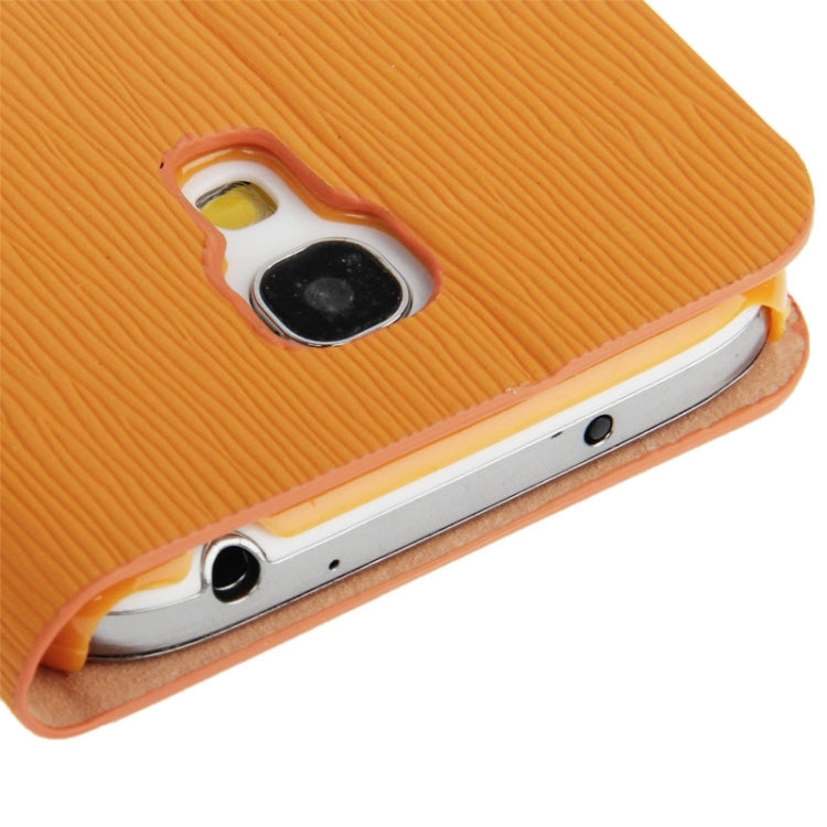 Toothpick Texture Horizontal Flip Leather Case with Call Display ID & Holder for Galaxy S IV mini / i9190