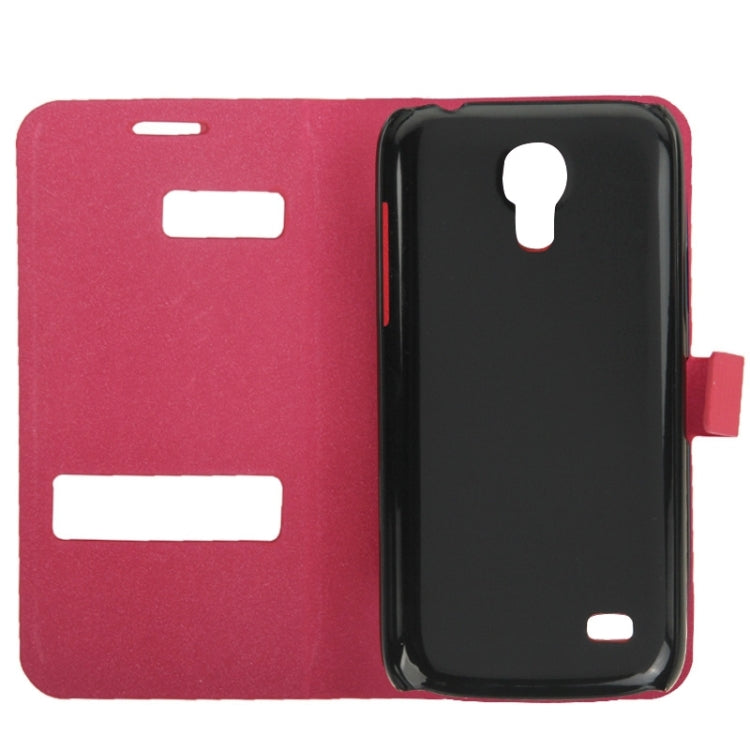 Toothpick Texture Horizontal Flip Leather Case with Call Display ID & Holder for Galaxy S IV mini / i9190