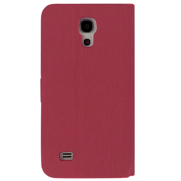 Toothpick Texture Horizontal Flip Leather Case with Call Display ID & Holder for Galaxy S IV mini / i9190
