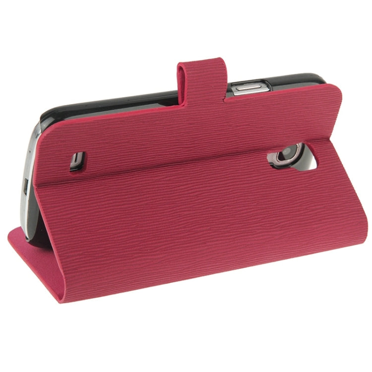Toothpick Texture Horizontal Flip Leather Case with Call Display ID & Holder for Galaxy S IV mini / i9190