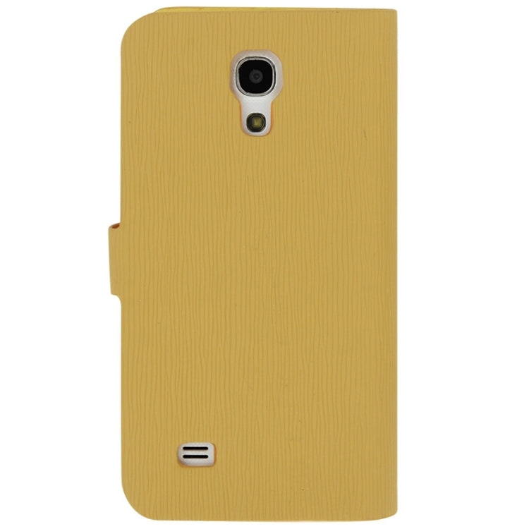 Toothpick Texture Horizontal Flip Leather Case with Call Display ID & Holder for Galaxy S IV mini / i9190