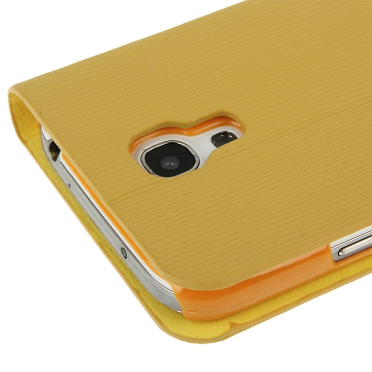 Toothpick Texture Horizontal Flip Leather Case with Call Display ID & Holder for Galaxy S IV mini / i9190