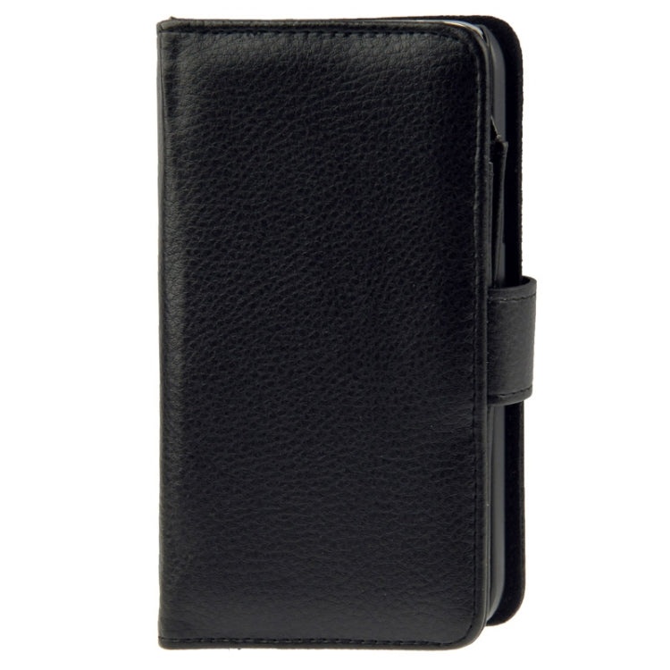 Litchi Texture Leather Case with Wallet for Galaxy S5 / G900 (Black)
