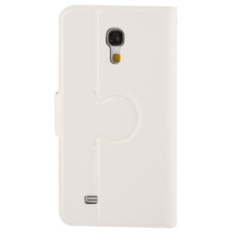Fine Sheepskin Texture Flip Leather Case with Credit Card Slots & Holder for Galaxy S IV mini / i9190(White)