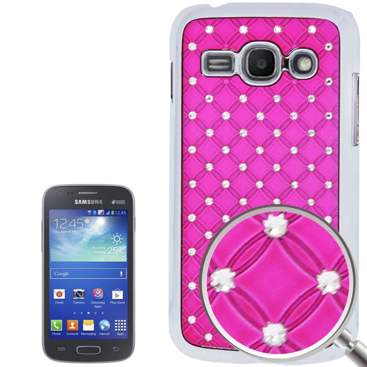 Luxury Bling Diamond Plating Skinning Plastic Case for Galaxy Ace 3 / S7272