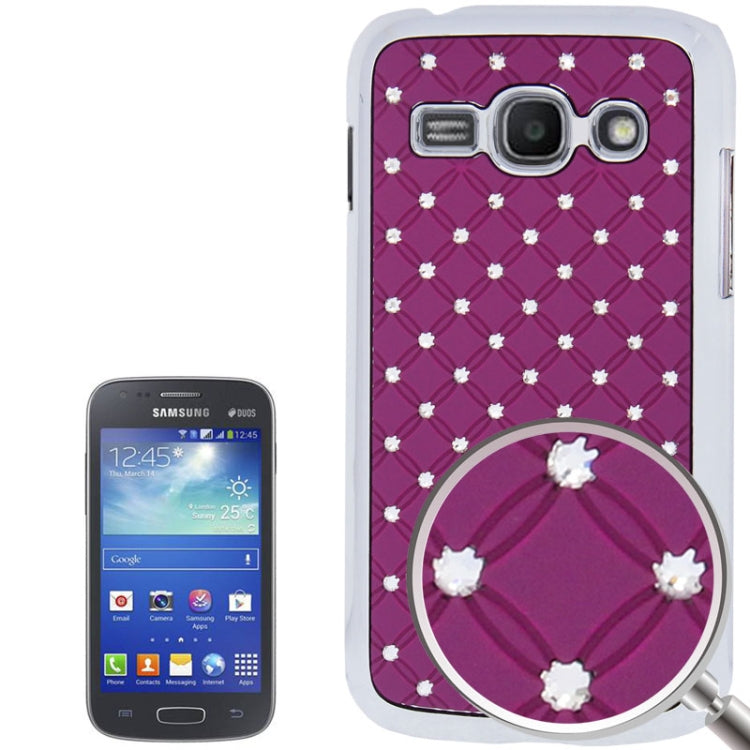 Luxury Bling Diamond Plating Skinning Plastic Case for Galaxy Ace 3 / S7272