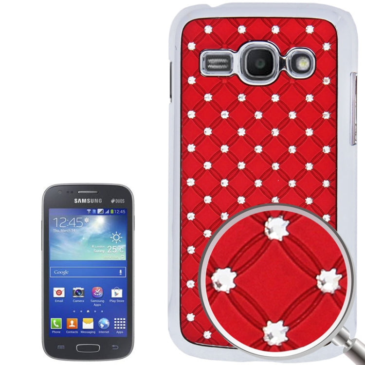 Luxury Bling Diamond Plating Skinning Plastic Case for Galaxy Ace 3 / S7272