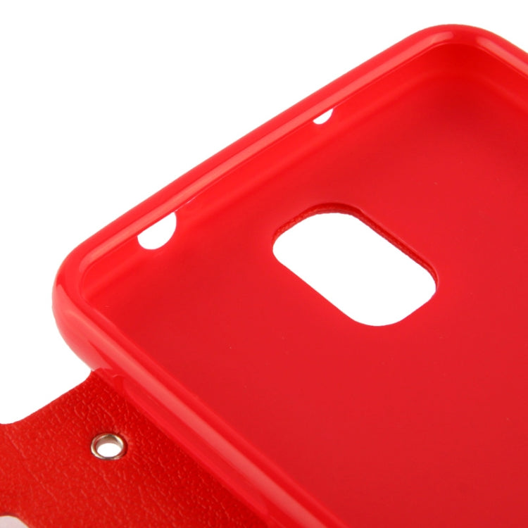 Pebble Texture Leather Case with Call Display ID & Holder for Galaxy Note III / N9000