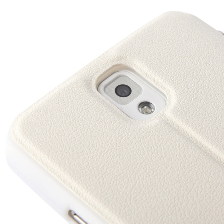 Pebble Texture Leather Case with Call Display ID & Holder for Galaxy Note III / N9000
