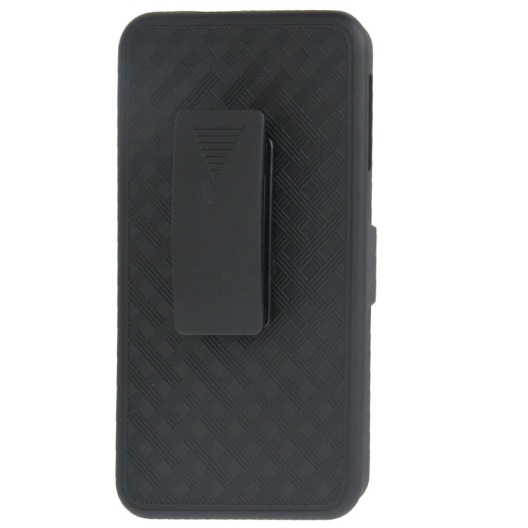 180 Degree Rotation Plastic Case + Plastic Back Cover with Belt Clip Stand for Galaxy Note III / N9000 (Black)