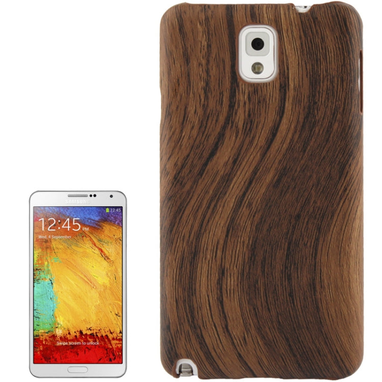 Wood Texture Plastic Case for Galaxy Note III / N9000 (Coffee)