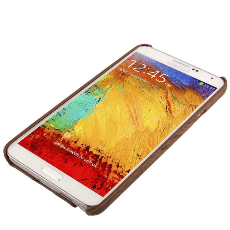 Wood Texture Plastic Case for Galaxy Note III / N9000 (Coffee)