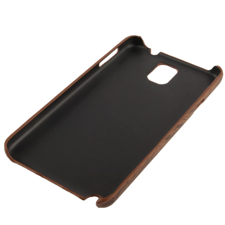 Wood Texture Plastic Case for Galaxy Note III / N9000 (Coffee)