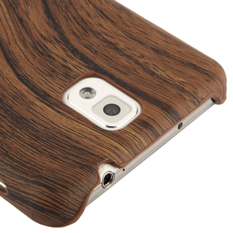 Wood Texture Plastic Case for Galaxy Note III / N9000 (Coffee)