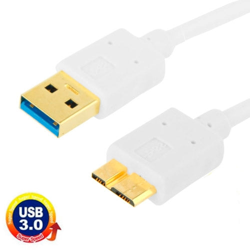 Head Gold Plated Micro USB 3.0 to USB 3.0 Copper Material Data Cable for Galaxy Note III / N9000, Galaxy S5 / G900, Length: 60cm