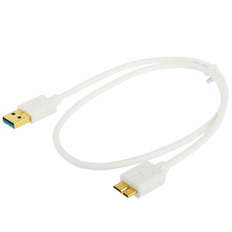 Head Gold Plated Micro USB 3.0 to USB 3.0 Copper Material Data Cable for Galaxy Note III / N9000, Galaxy S5 / G900, Length: 60cm