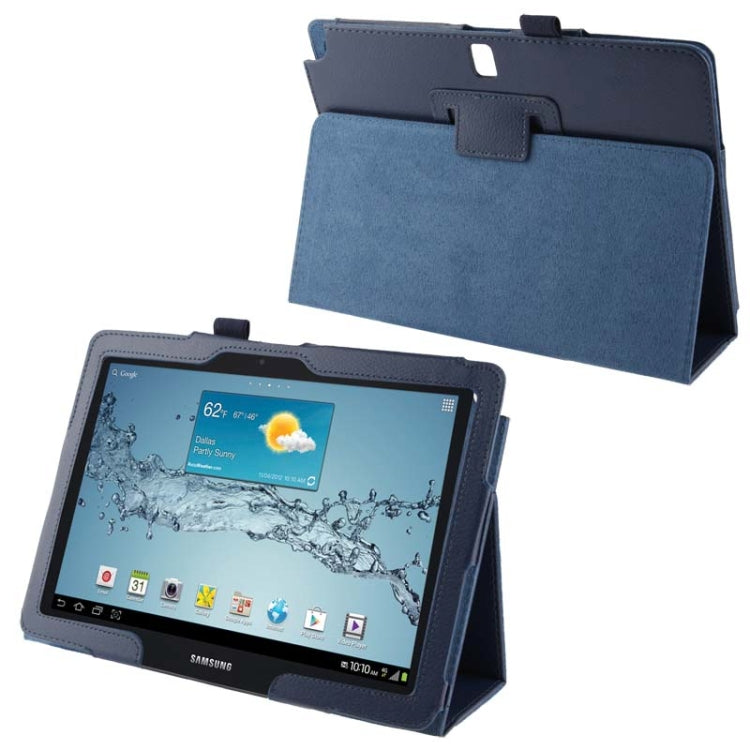 Litchi Texture Leather Case with Holder for Galaxy Note 10.1