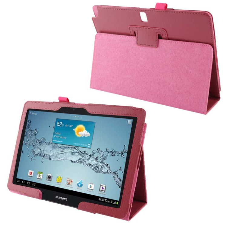 Litchi Texture Leather Case with Holder for Galaxy Note 10.1