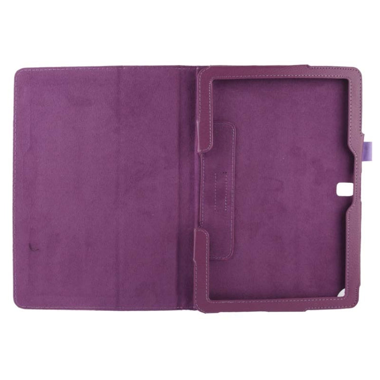 Litchi Texture Leather Case with Holder for Galaxy Note 10.1