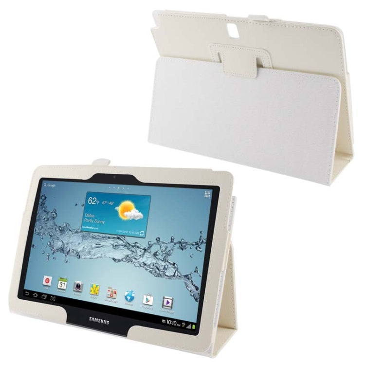 Litchi Texture Leather Case with Holder for Galaxy Note 10.1