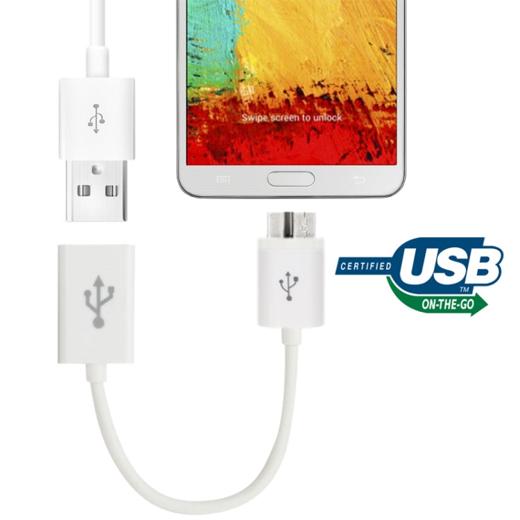 Micro USB 3.0 OTG Cable for Galaxy Note III / N9000, Galaxy S5 / G900, Galaxy Tab Pro 12.2 / P900, Length: 18cm