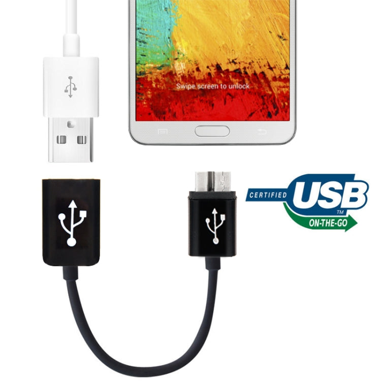 Micro USB 3.0 OTG Cable for Galaxy Note III / N9000, Galaxy S5 / G900, Galaxy Tab Pro 12.2 / P900, Length: 18cm
