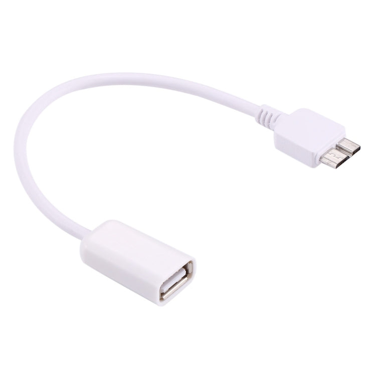 21cm Micro USB 3.0 Male to USB 2.0 Female OTG Converter Adapter Cable(White)