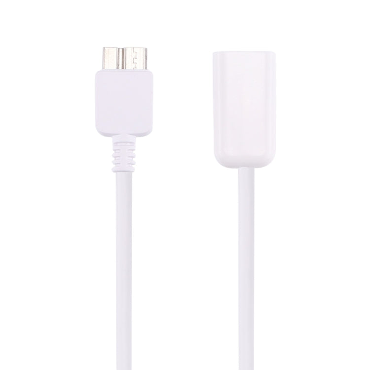 21cm Micro USB 3.0 Male to USB 2.0 Female OTG Converter Adapter Cable(White)