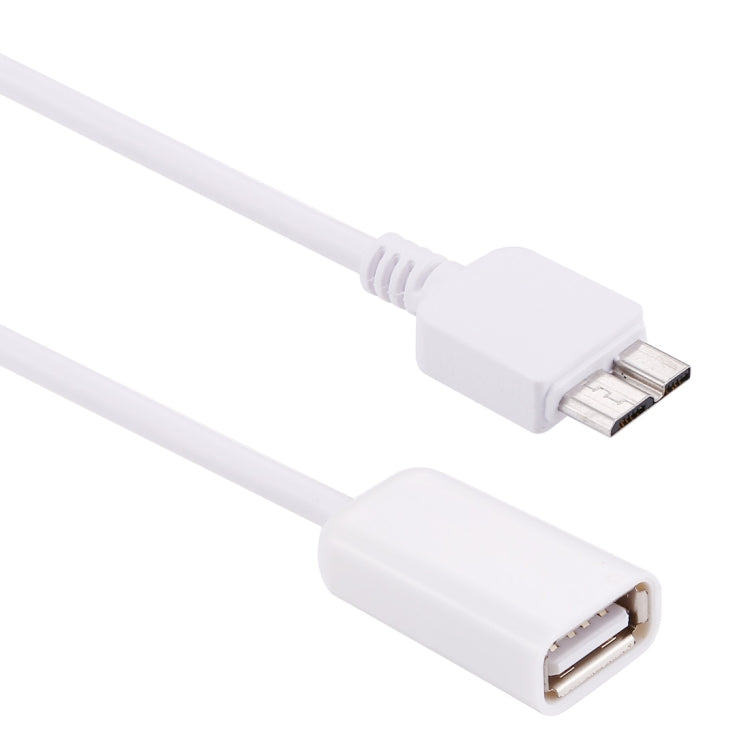 21cm Micro USB 3.0 Male to USB 2.0 Female OTG Converter Adapter Cable(White)