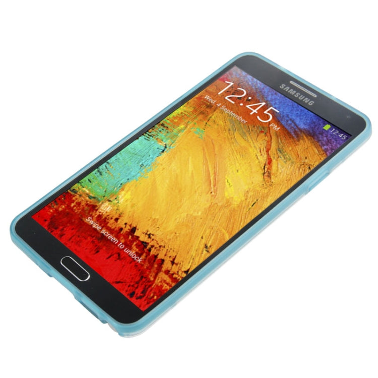 Transparent Plastic + Fluorescent Effect TPU Frame Case for Galaxy Note III / N9000
