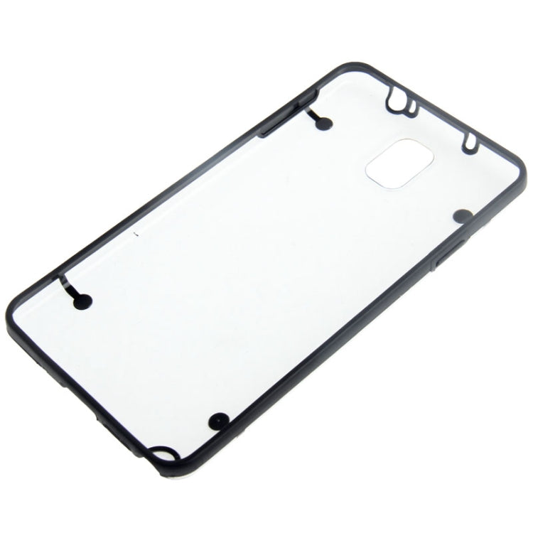 Transparent Plastic + Fluorescent Effect TPU Frame Case for Galaxy Note III / N9000