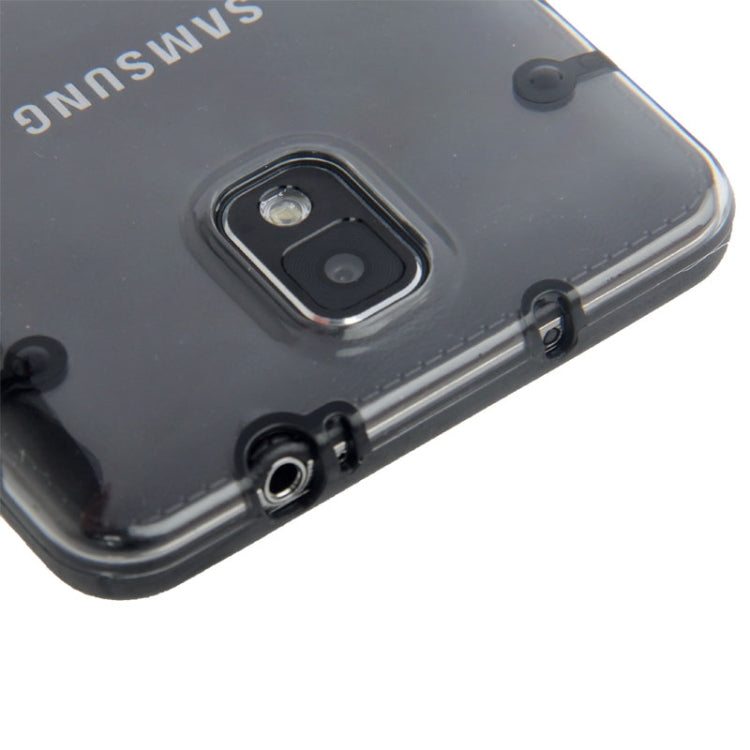 Transparent Plastic + Fluorescent Effect TPU Frame Case for Galaxy Note III / N9000