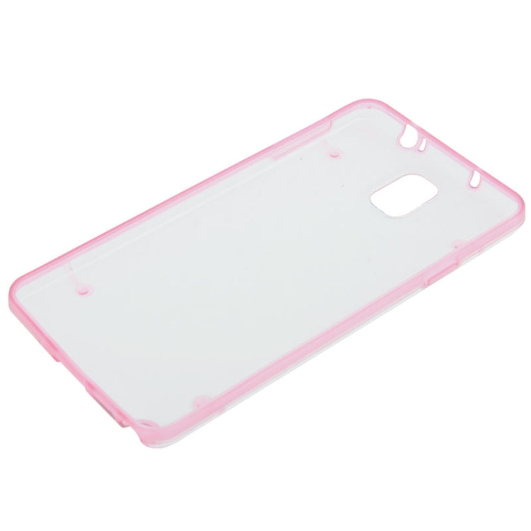 Transparent Plastic + Fluorescent Effect TPU Frame Case for Galaxy Note III / N9000