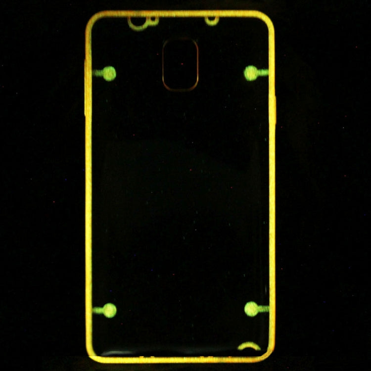 Transparent Plastic + Fluorescent Effect TPU Frame Case for Galaxy Note III / N9000