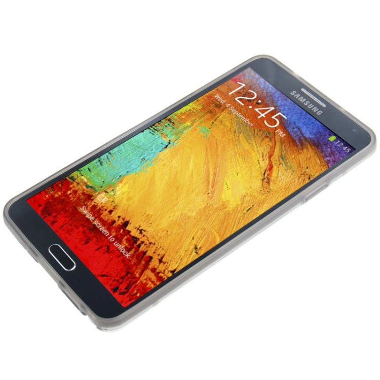 Transparent Plastic + Fluorescent Effect TPU Frame Case for Galaxy Note III / N9000