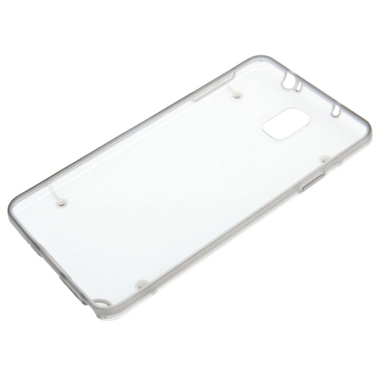 Transparent Plastic + Fluorescent Effect TPU Frame Case for Galaxy Note III / N9000