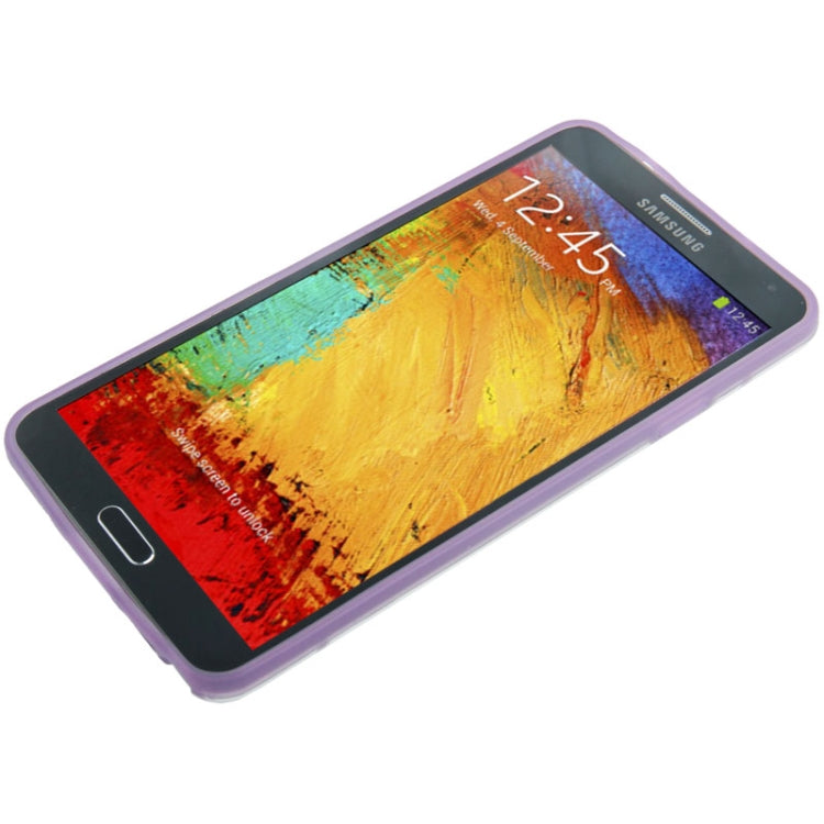 Transparent Plastic + Fluorescent Effect TPU Frame Case for Galaxy Note III / N9000
