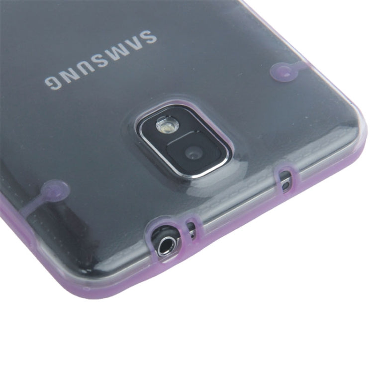 Transparent Plastic + Fluorescent Effect TPU Frame Case for Galaxy Note III / N9000