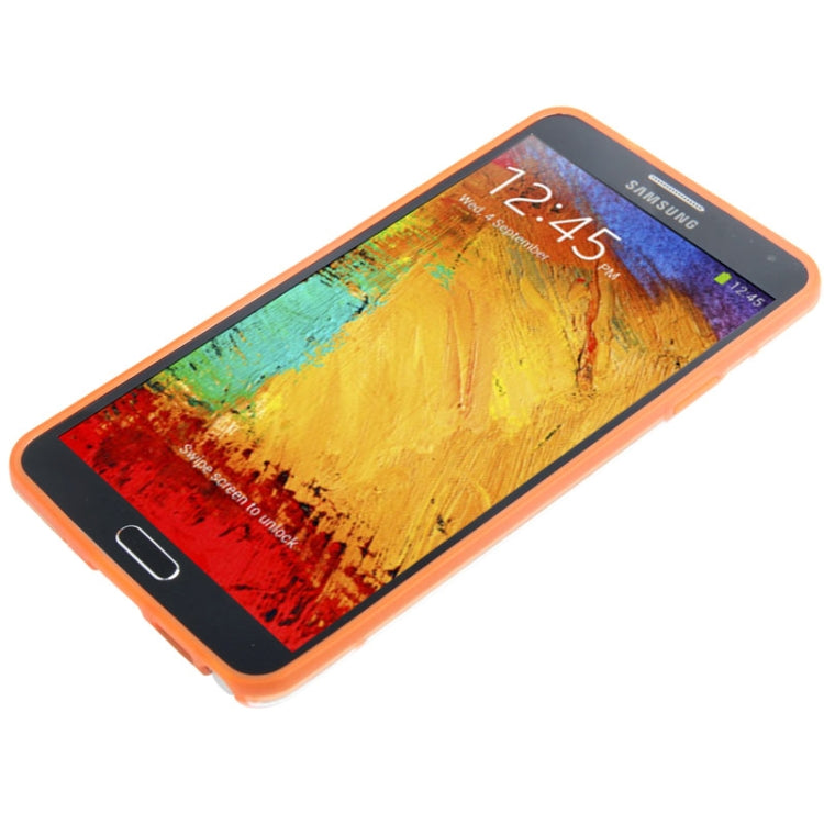 Transparent Plastic + Fluorescent Effect TPU Frame Case for Galaxy Note III / N9000