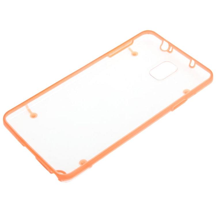 Transparent Plastic + Fluorescent Effect TPU Frame Case for Galaxy Note III / N9000