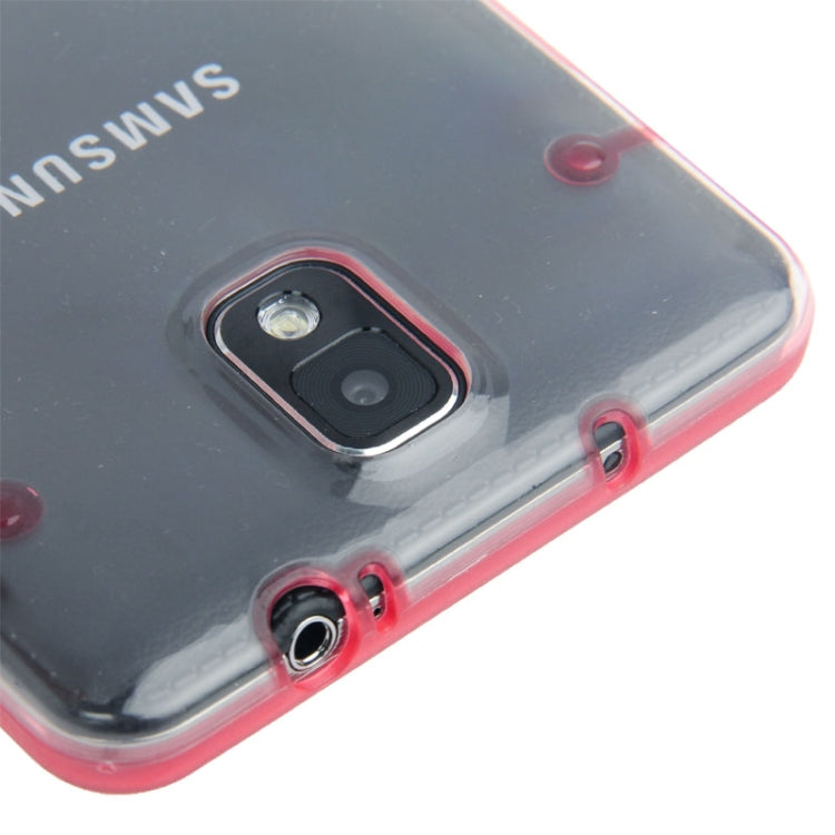 Transparent Plastic + Fluorescent Effect TPU Frame Case for Galaxy Note III / N9000