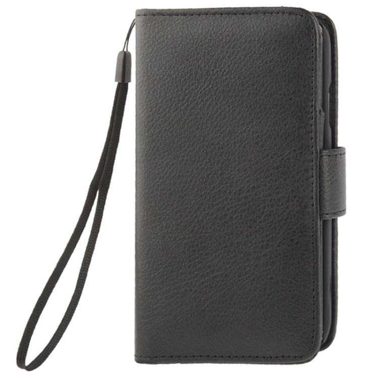 Litchi Texture Leather Case with Wallet & Lanyard for Galaxy Galaxy S IV mini / i9190(Black)