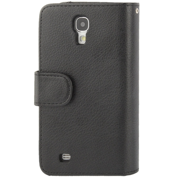 Litchi Texture Leather Case with Wallet & Lanyard for Galaxy Galaxy S IV mini / i9190(Black)