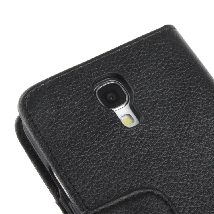Litchi Texture Leather Case with Wallet & Lanyard for Galaxy Galaxy S IV mini / i9190(Black)