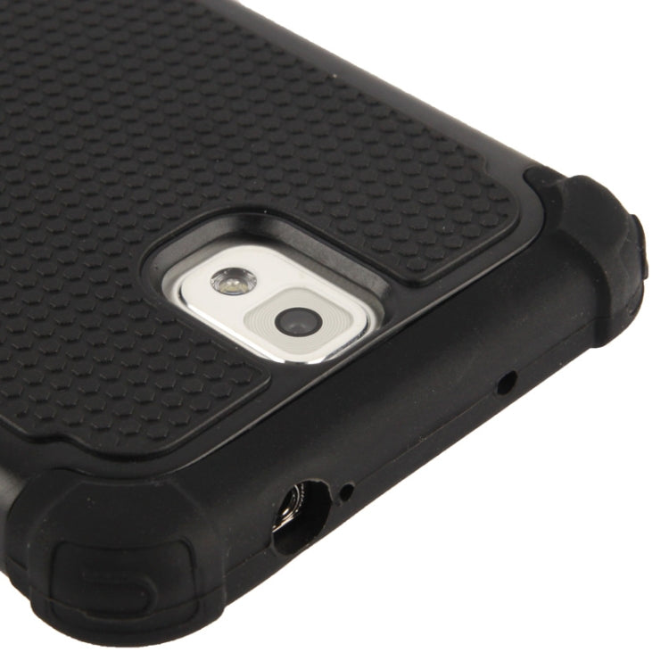 Honeycomb Texture Plastic + Silicone Combination Case for Galaxy Note III / N9000