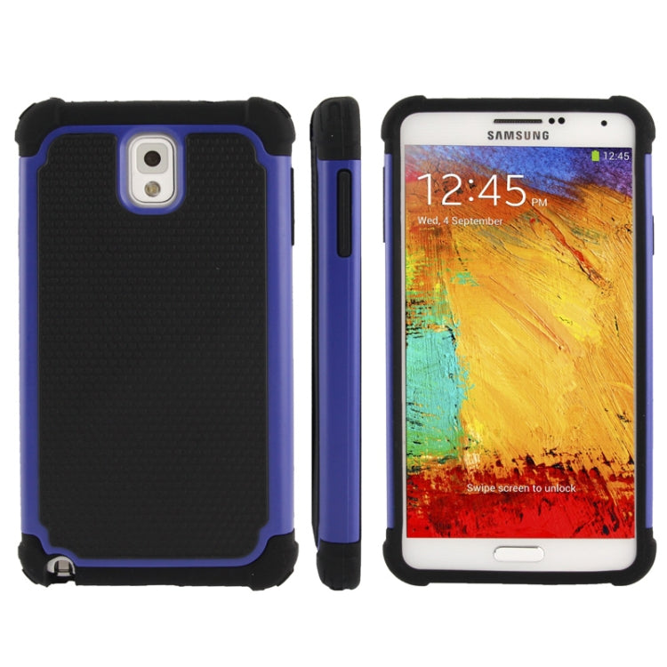 Honeycomb Texture Plastic + Silicone Combination Case for Galaxy Note III / N9000