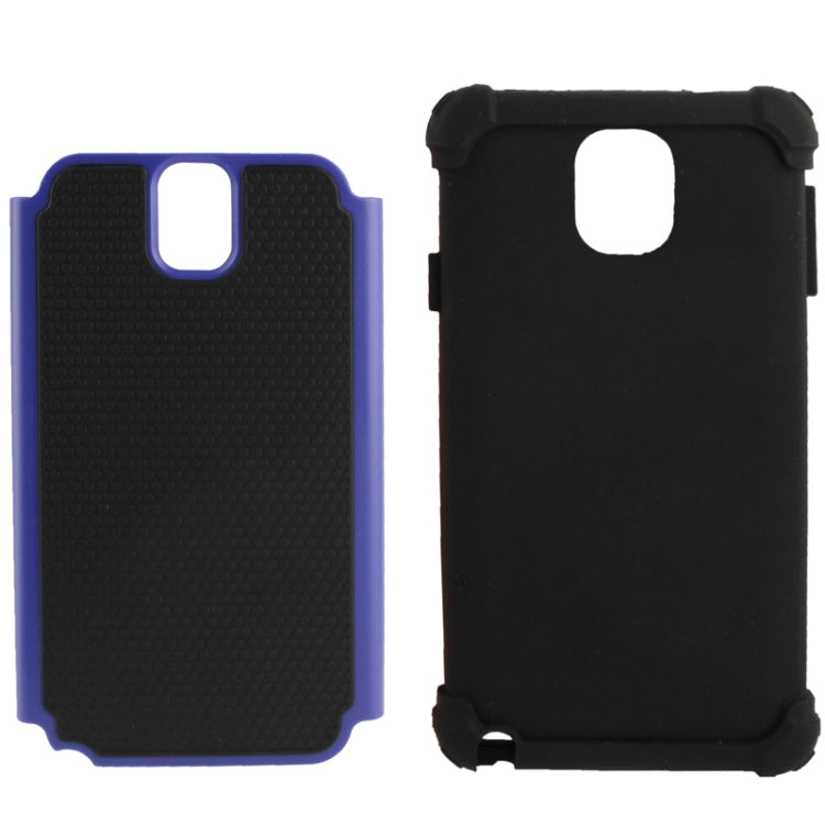 Honeycomb Texture Plastic + Silicone Combination Case for Galaxy Note III / N9000