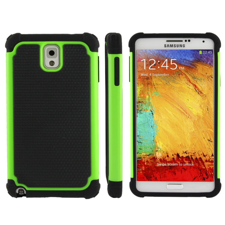 Honeycomb Texture Plastic + Silicone Combination Case for Galaxy Note III / N9000
